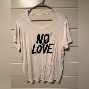 Torrid Cream 'No Love' Graphic Tee